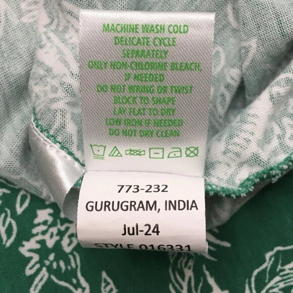 Lilly Pulitzer Cotton Emery Dress XS Gold Logo Buttons Fairy Whimsy Zoo Safari - Picture 16 of 16